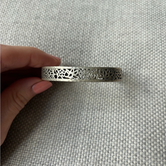 925 silver filigree cuff bracelet - Picture 3 of 5